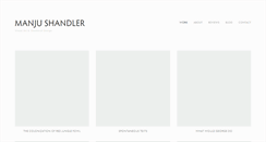 Desktop Screenshot of manjushandler.com