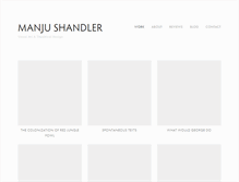 Tablet Screenshot of manjushandler.com